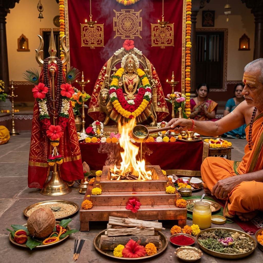 Chandi Homam & Durga Puja by Hindi Pandit in Bangalore