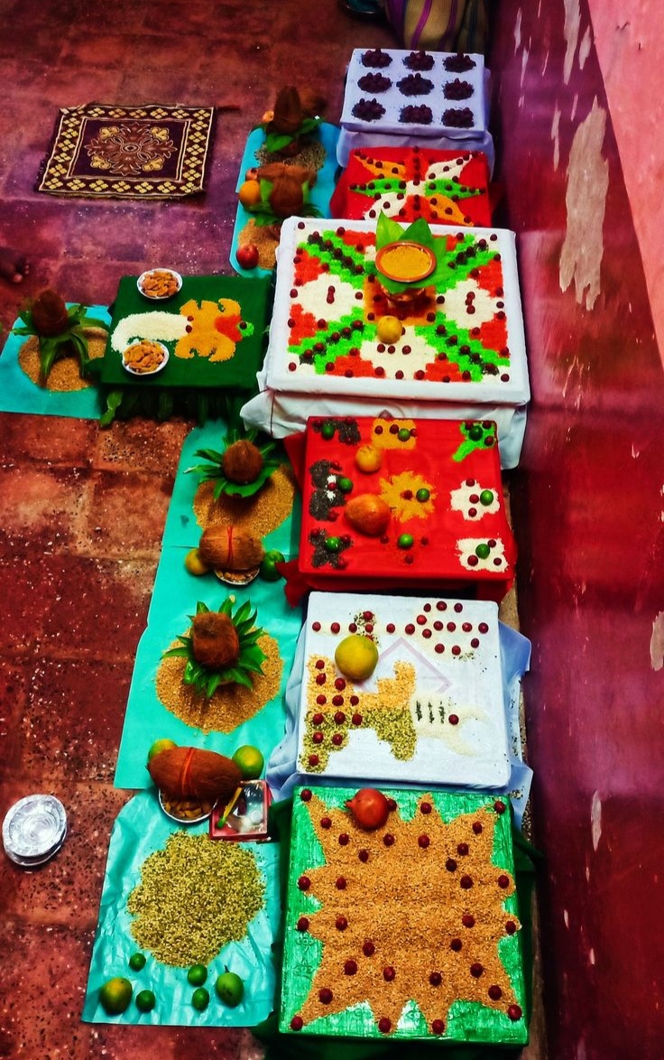 Sarvatobhadra & Navagraha Sacred Grains Sthapana