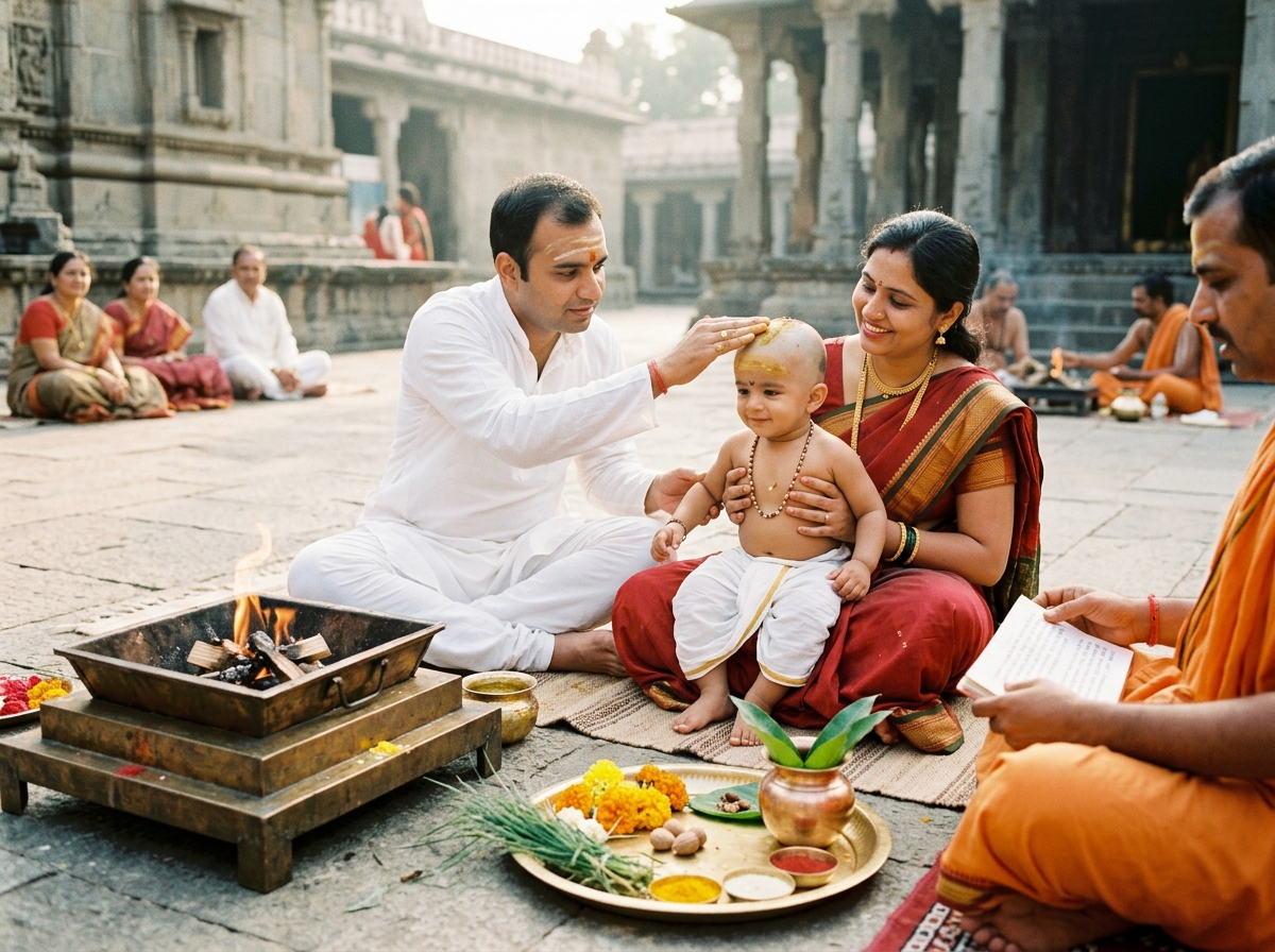 Mundan Sanskar Puja by Hindi Pandit in Bangalore