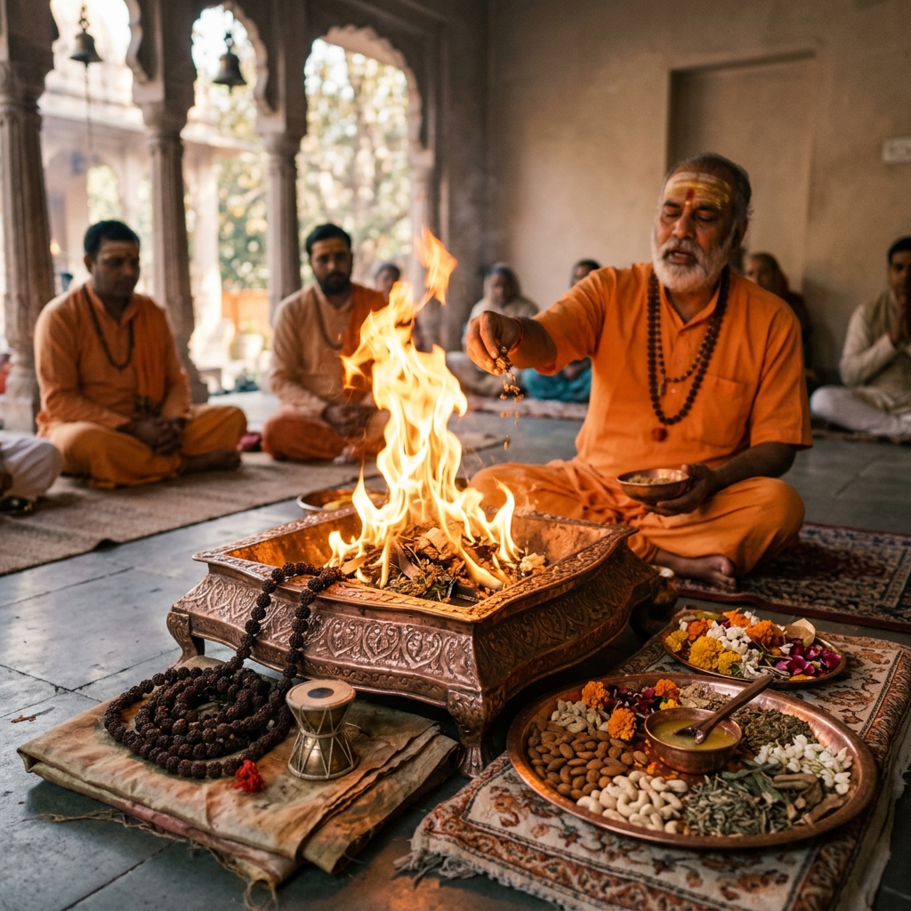 Rudrabhishek & Maha Mrityunjay Jaap - Maha Mrityunjaya Jaap and sacred Rudra Havan for longevity and peace of mind